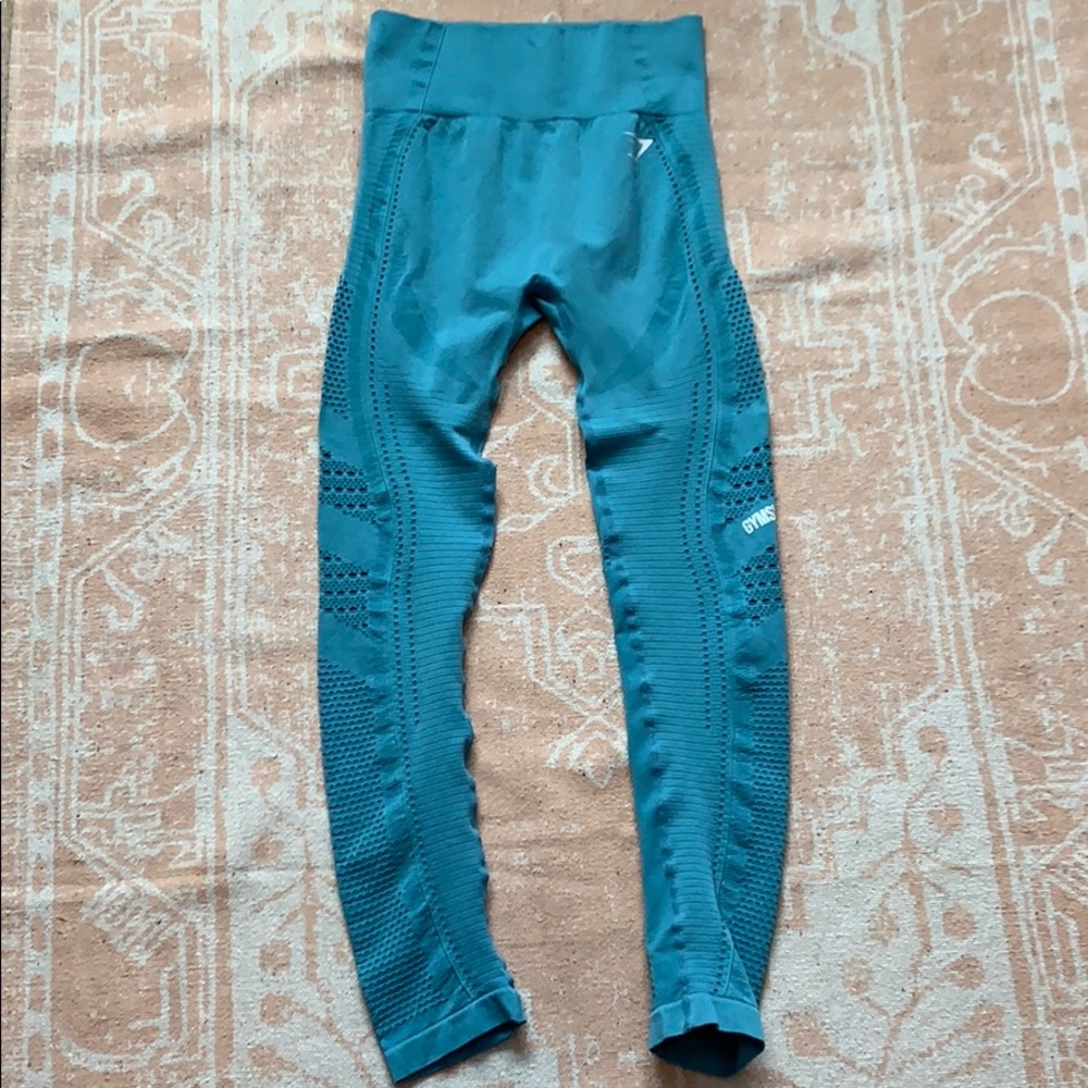 Blue GymShark Knit Leggings